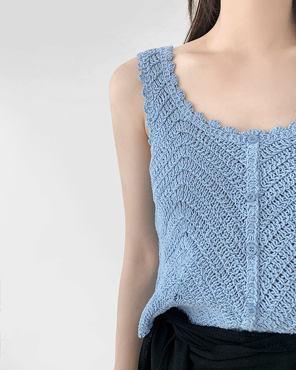 [입고지연] 프라하 니트 나시 (knit)